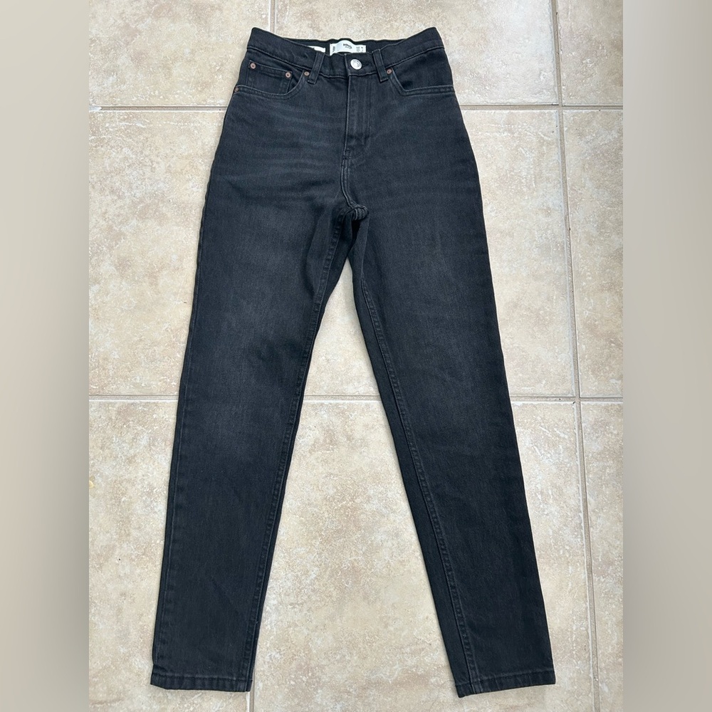 Mango Denim MOM Ankle Jeans in Black Size 1